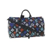 Pre-owned Flerfarget lerret Louis Vuitton Keepall