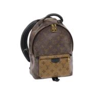 Pre-owned Brunt lerret Louis Vuitton Palm Springs