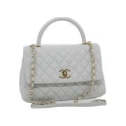 Pre-owned Hvit skinn Chanel veske