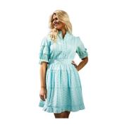 Mintgrønn Vero Modaonnie Ss Short Dress Kjole