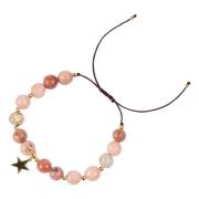 Stone Bead Bracelet 8 MM Powder Rose