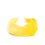 Velvet Hair Band Folded SUN Yellow
