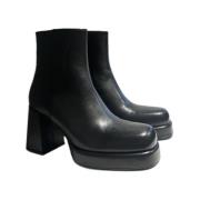 Sort Laura Bellariva Vitello Nero Ankle Boot Sko