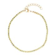 Tennis Chain Bracelet 2 MM Olive