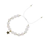 Stone Bead Bracelet 8 MM White Jade