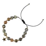 Stone Bead Bracelet 8 MM Faded Army