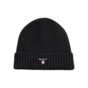 Svart Foret Beanie - Vinter Tilbehør