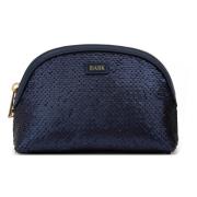 Sequin Make-Up Pouch Small Navy Blue