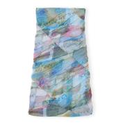 Multicolour Ganni Printed Mesh Ruched Midi Skirt Kjole Og Skjørt