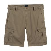 Avslappede Twill Utility Shorts