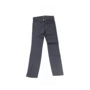 Blå Slim Jeans med Frynset Bunn for Kvinner