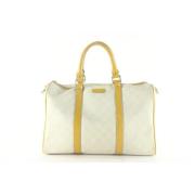 Pre-owned Beige skinn Gucci reiseveske