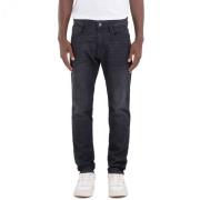 Slim Fit Black Delavé Bukser