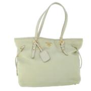 Pre-owned Beige Stoff Prada Tote