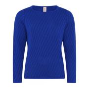 Spesiell Rutet Pullover Bluse