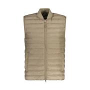 Beige Bomber Vest - Vannavstøtende, Resirkulert Polyester