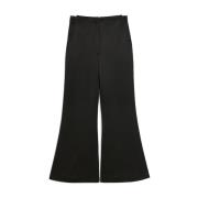 Sort By Malene Birger Amora High Waisted Trousers Black Bukse