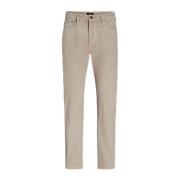 Beige Loose Fit Jeans med Medium til Høy Midje