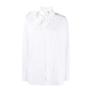 Hvite Skjorter med Roseapplikasjon