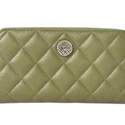 Pre-owned Gronn skinn Chanel lommebok