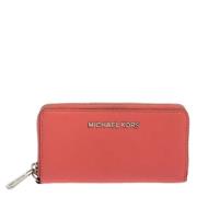 Pre-owned Rosa skinn Michael Kors lommebok