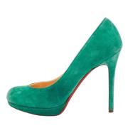 Pre-owned Gronn semsket skinn Christian Louboutin haeler