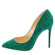 Pre-owned Gronn semsket skinn Christian Louboutin haeler