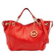 Pre-owned Oransje skinn Michael Kors veske