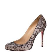 Pre-owned Svart sateng Christian Louboutin haeler