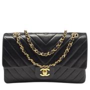 Pre-owned Svart skinn Chanel Flap Bag