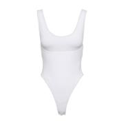 Blanc Bodysuit - Høy Benutskjæring