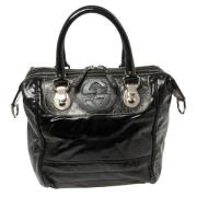 Pre-owned Svart belagt lerret Gucci Boston Bag