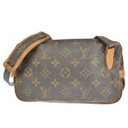 Pre-owned Brunt lerret Louis Vuitton Marly Dragonne