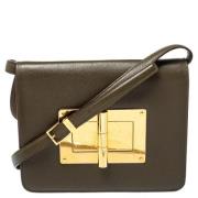 Pre-owned Gront skinn Tom Ford Crossbody veske