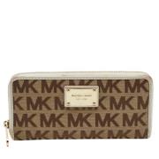 Pre-owned Beige Canvas Michael Kors lommebok