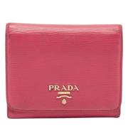 Pre-owned Rosa Prada-lommebok i skinn