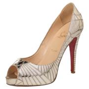 Pre-owned Metallisk skinn Christian Louboutin haeler