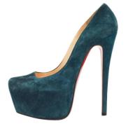 Pre-owned Bla semsket skinn Christian Louboutin haeler