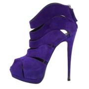 Pre-owned Lilla semsket skinn Giuseppe Zanotti stovler