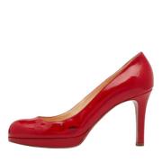 Pre-owned Rodt skinn Christian Louboutin haeler