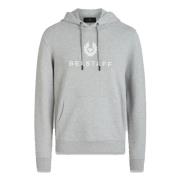 Fargeblokk Sweatshirt Hettegenser - Old Silver