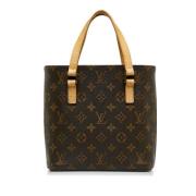 Pre-owned Brunt lerret Louis Vuitton Vavin