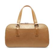 Pre-owned Brunt skinn Louis Vuitton veske