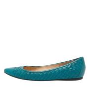 Pre-owned Gront skinn Bottega Veneta Flats