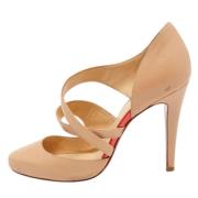 Pre-owned Beige skinn Christian Louboutin haeler