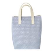 Pre-owned Blått lerret Bvlgari Tote