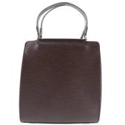 Pre-owned Brunt skinn Louis Vuitton Figari