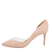 Pre-owned Beige semsket skinn Aquazzura haeler