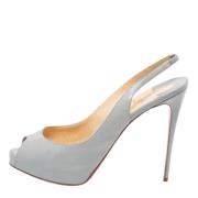 Pre-owned Gra skinn Christian Louboutin Sandaler