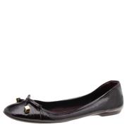 Pre-owned Burgunder Leather Louis Vuitton Flats